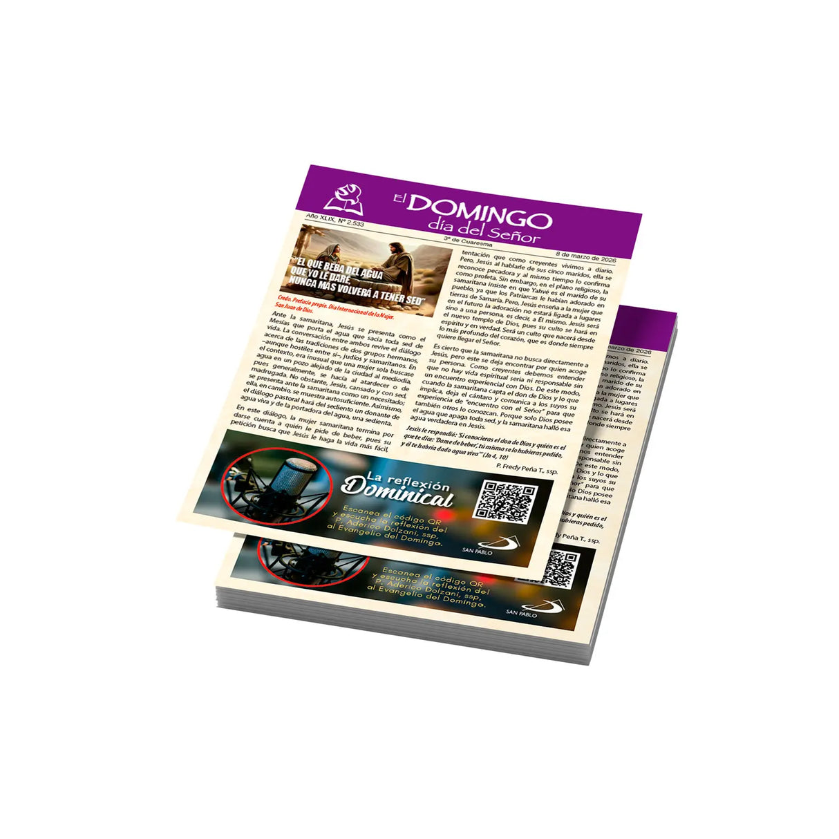 El Domingo día del Señor,  8 marzo 2026 (10 hojas)