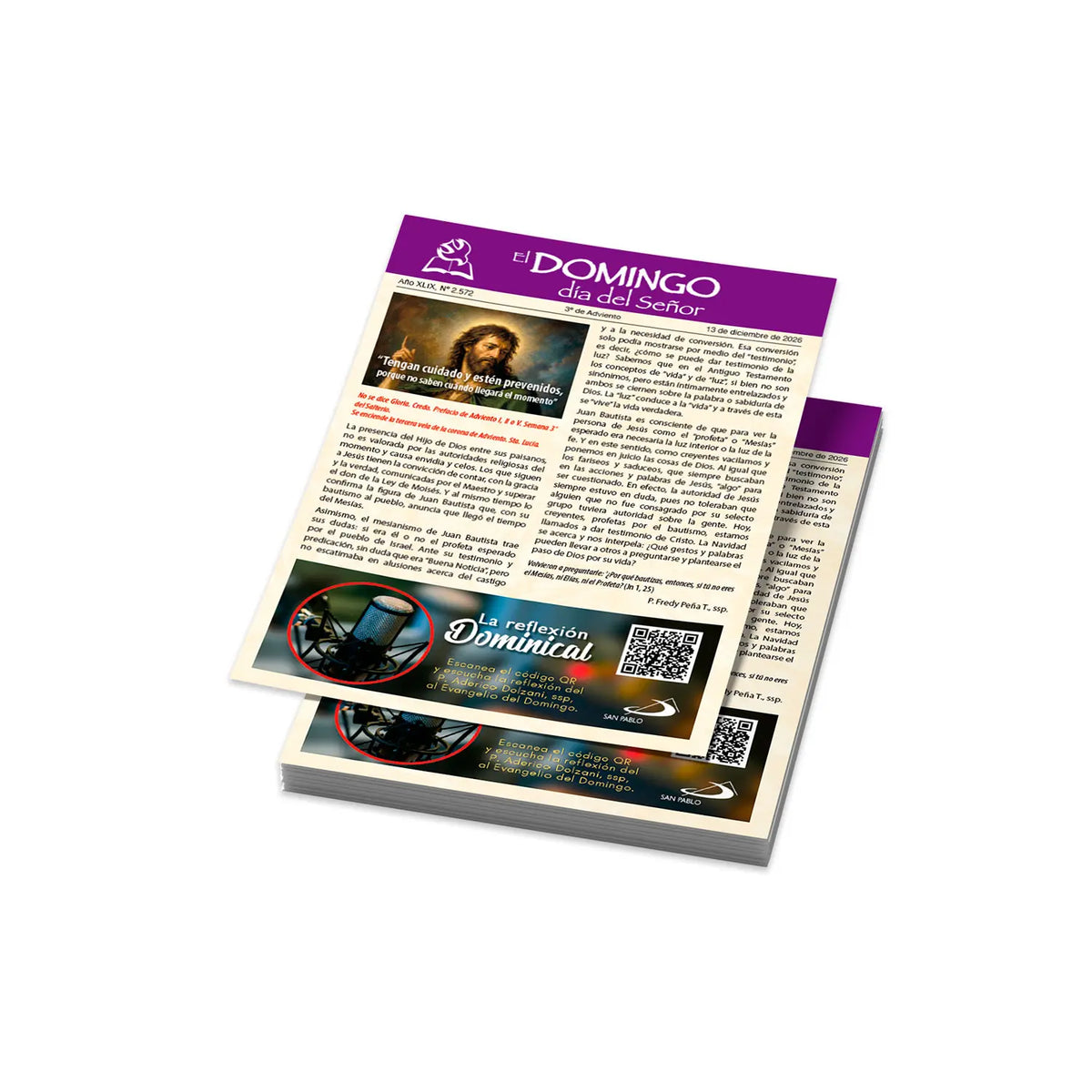 El Domingo día del Señor,  13 de Diciembre 2026 (10 hojas)