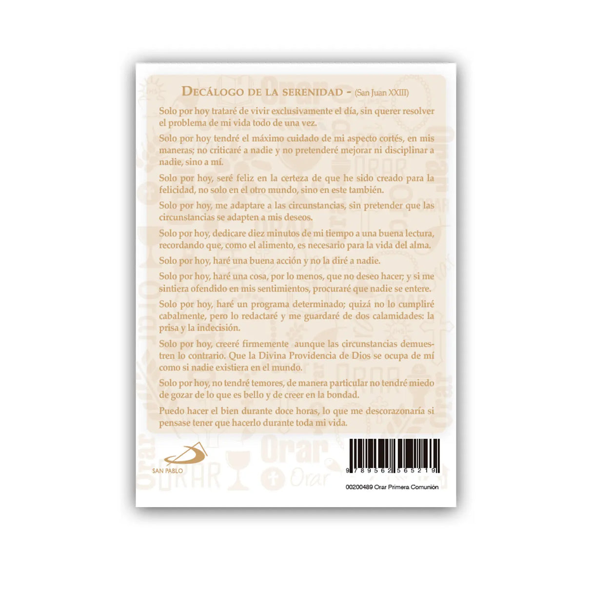 Orar, Mi Manual de Oración – Blanco