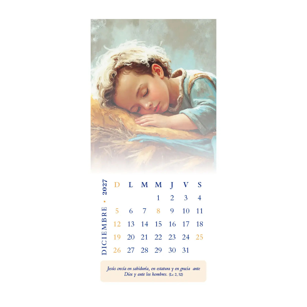 Calendario Jesús 2027