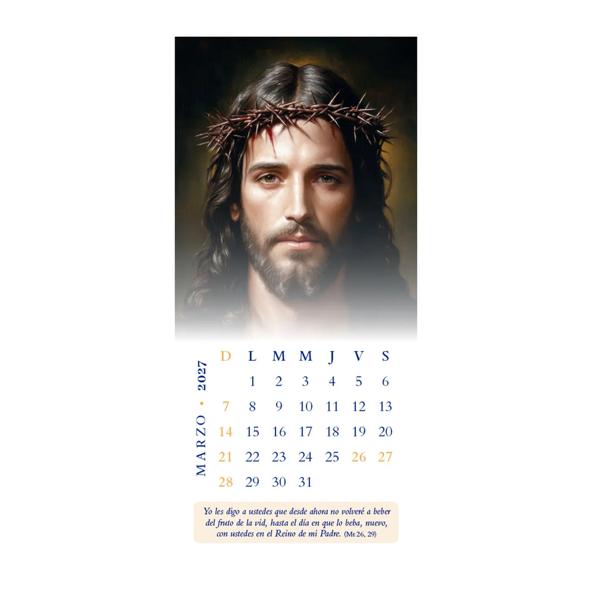 Calendario Jesús 2027