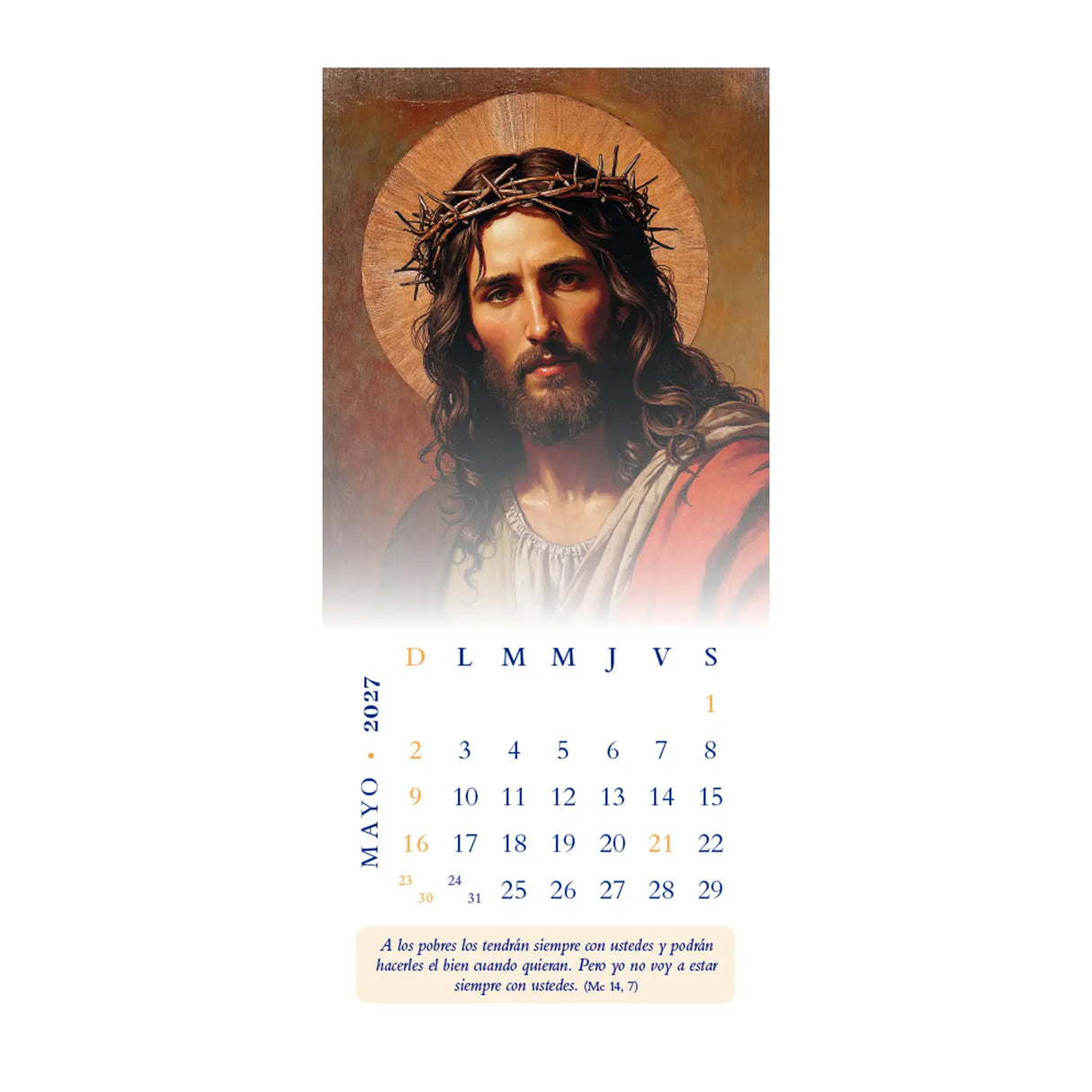 Calendario Jesús 2027