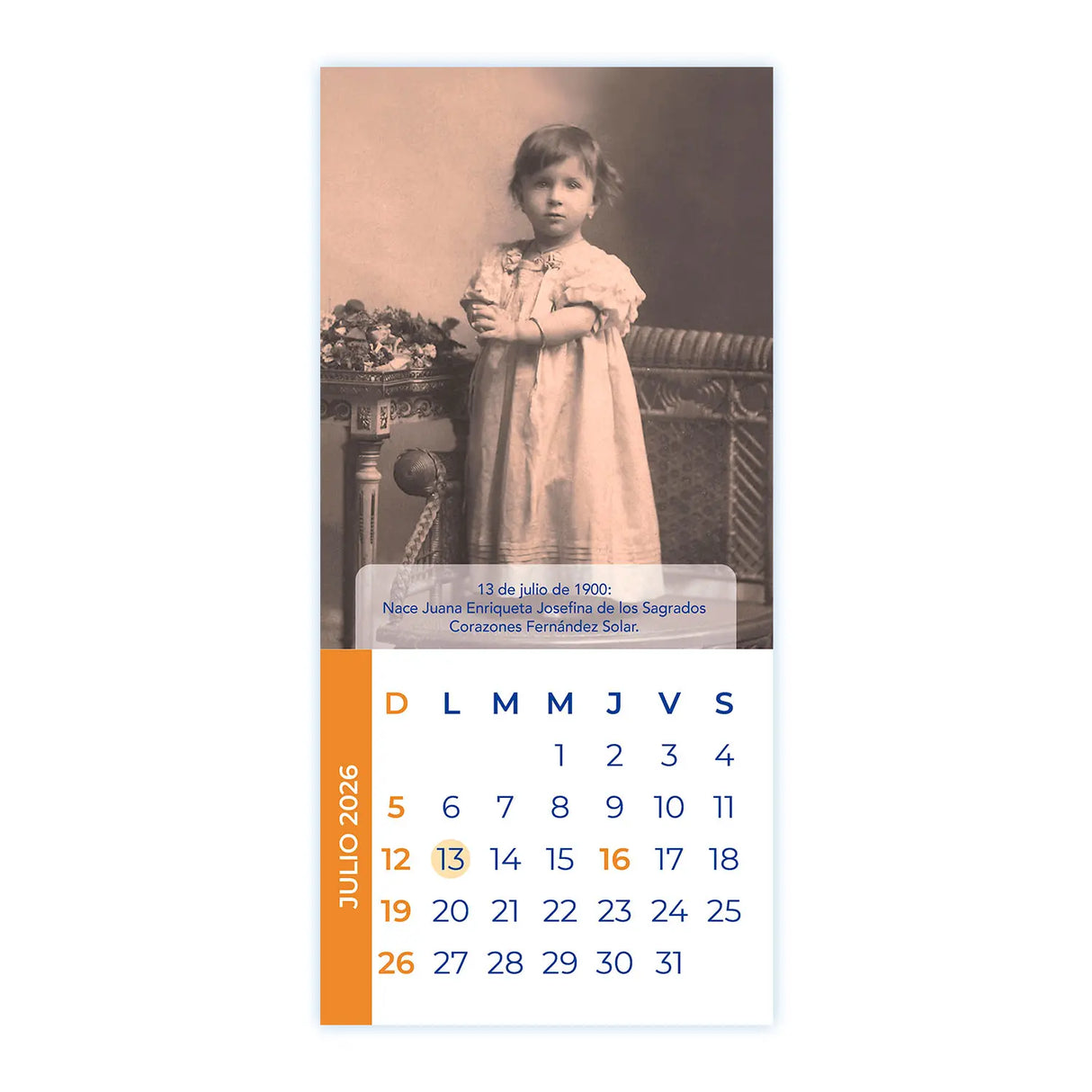 Calendario Teresa de Los Andes 2026