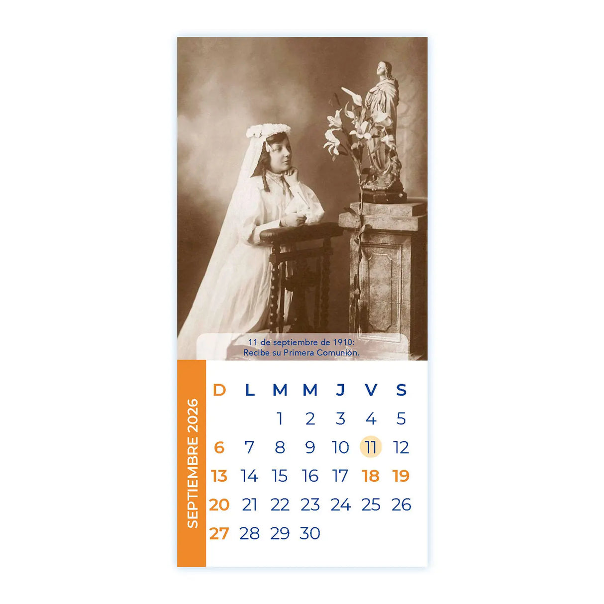 Calendario Teresa de Los Andes 2026