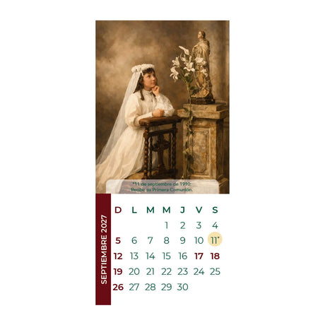 Calendario Teresa de los Andes 2027