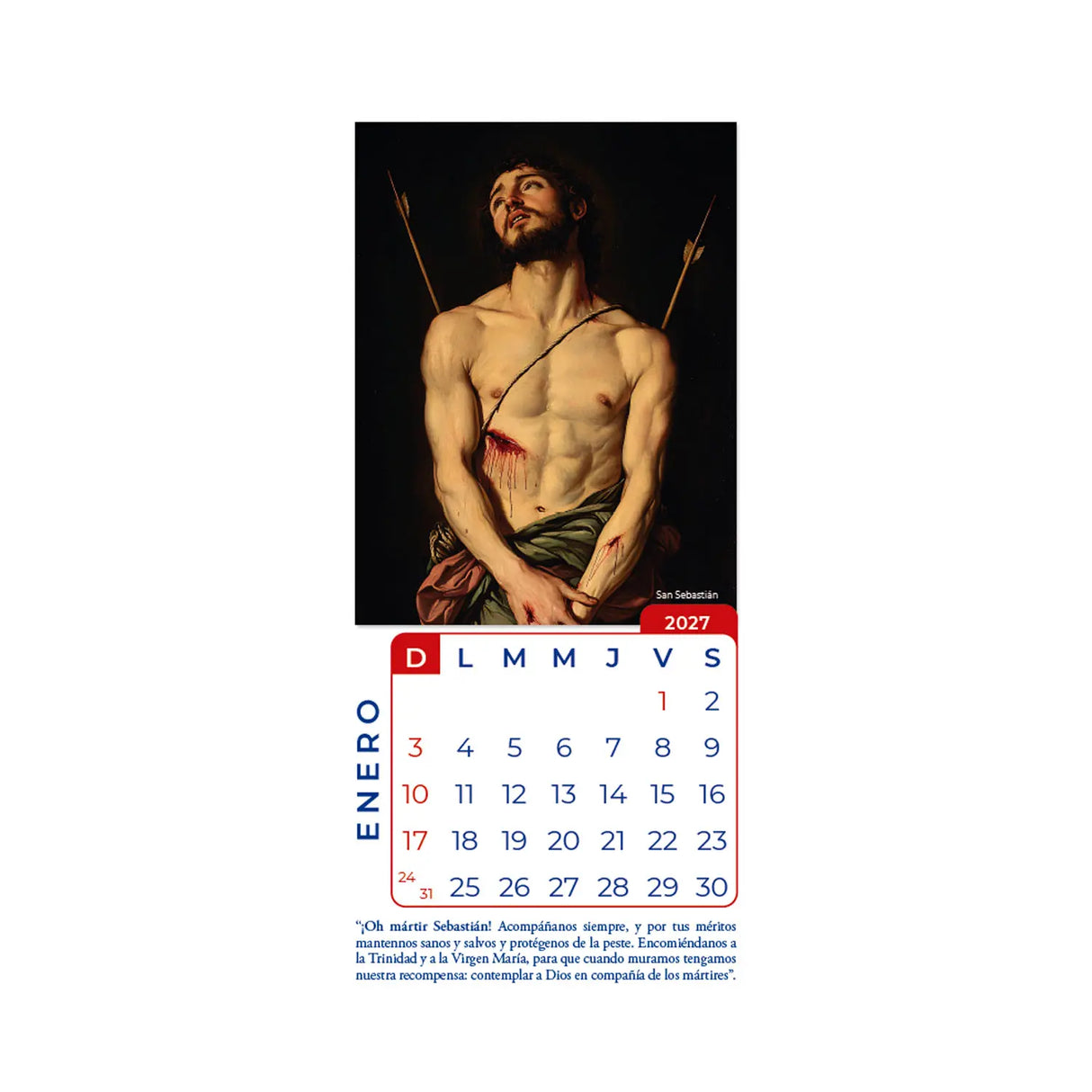 Calendario Pensamientos 2027
