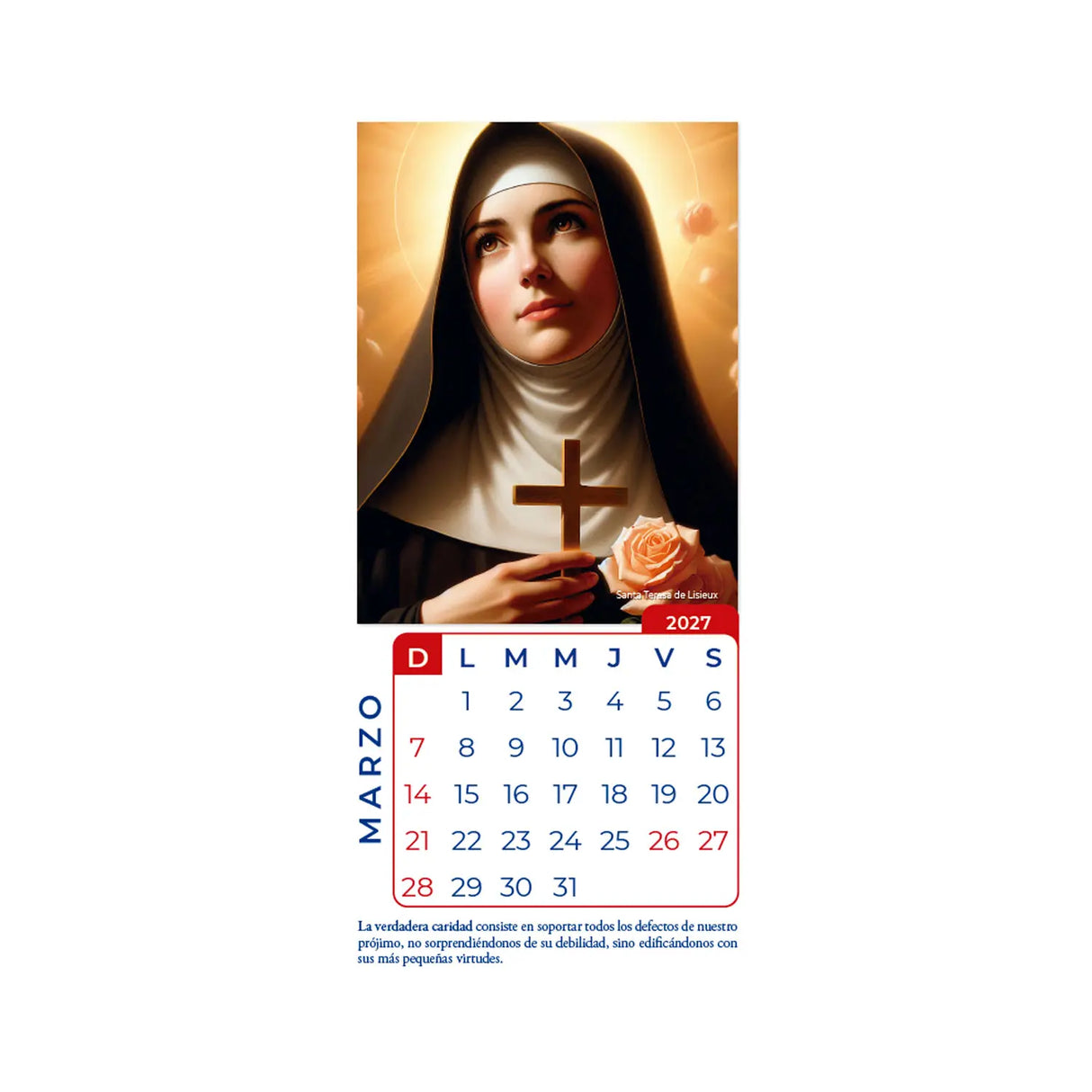 Calendario Pensamientos 2027