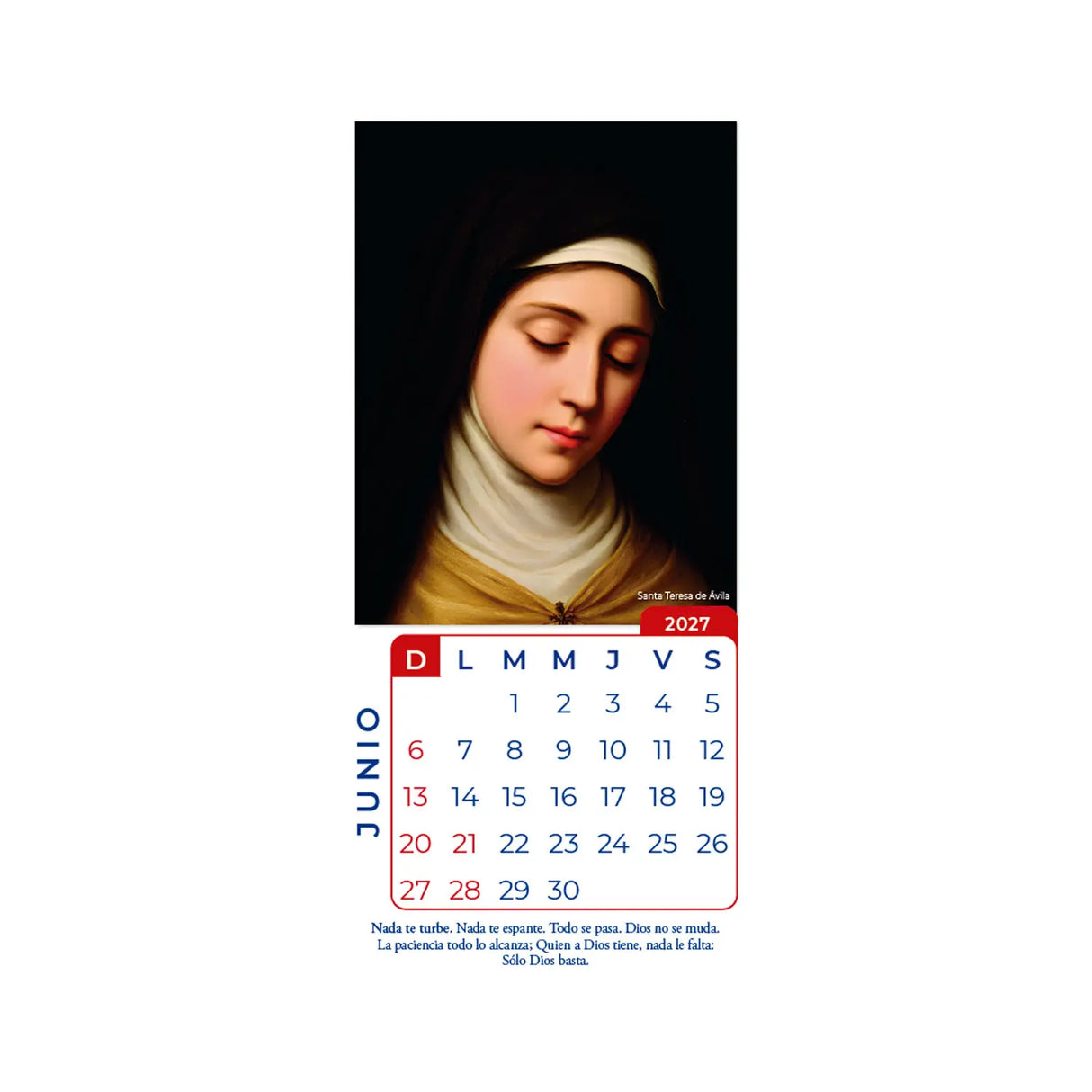 Calendario Pensamientos 2027