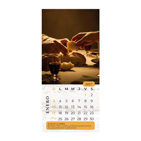 Calendario Al partir el Pan 2027