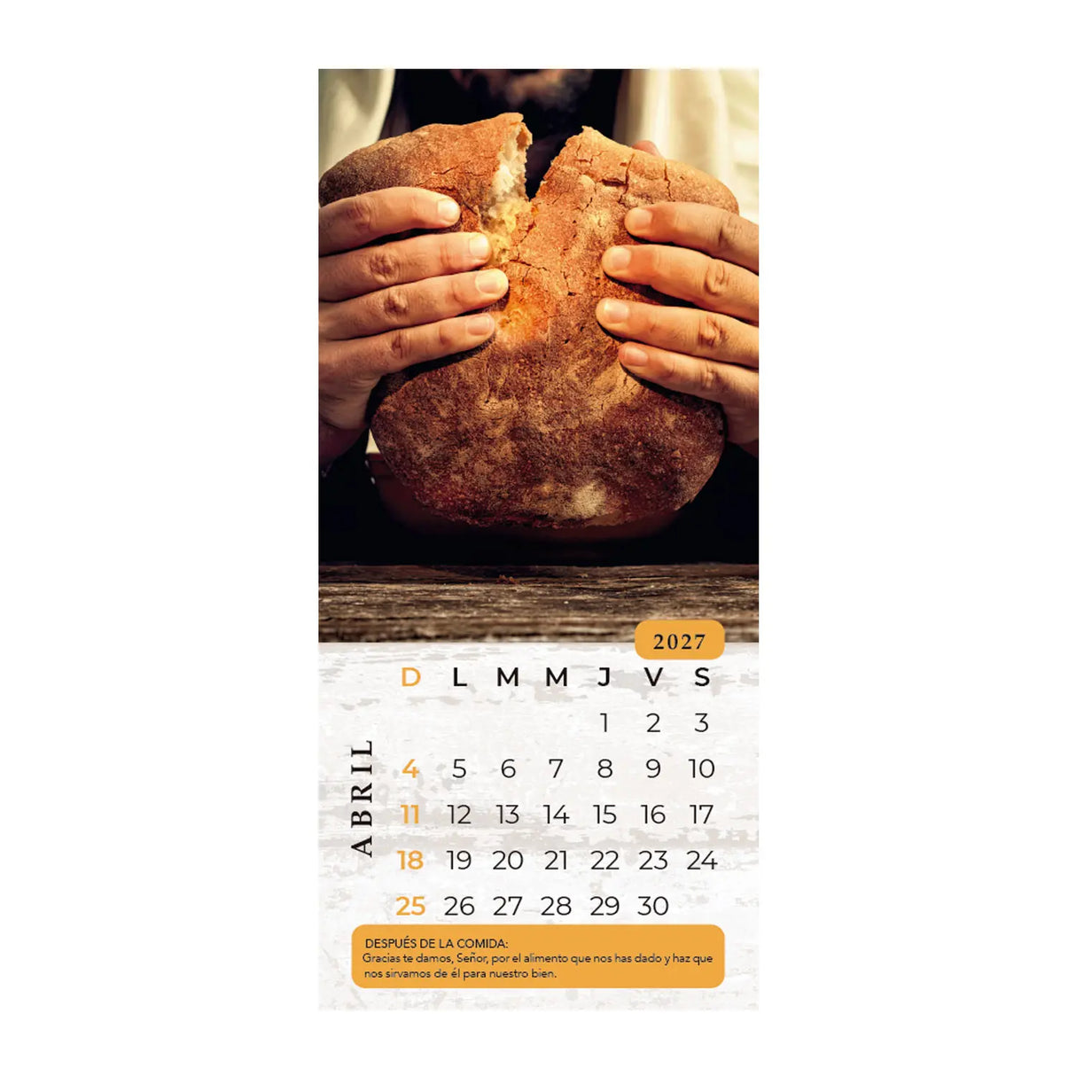 Calendario Al partir el Pan 2027