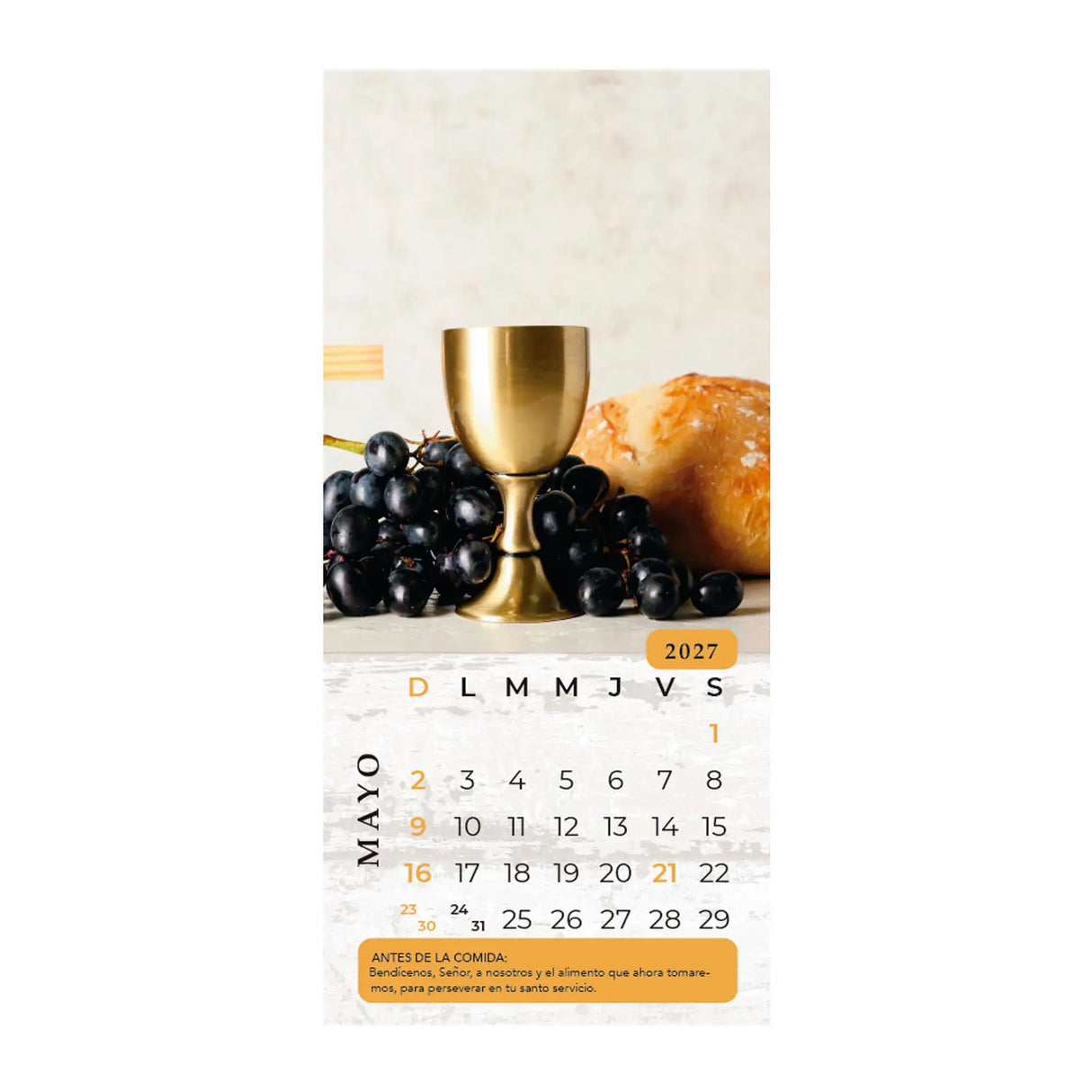 Calendario Al partir el Pan 2027