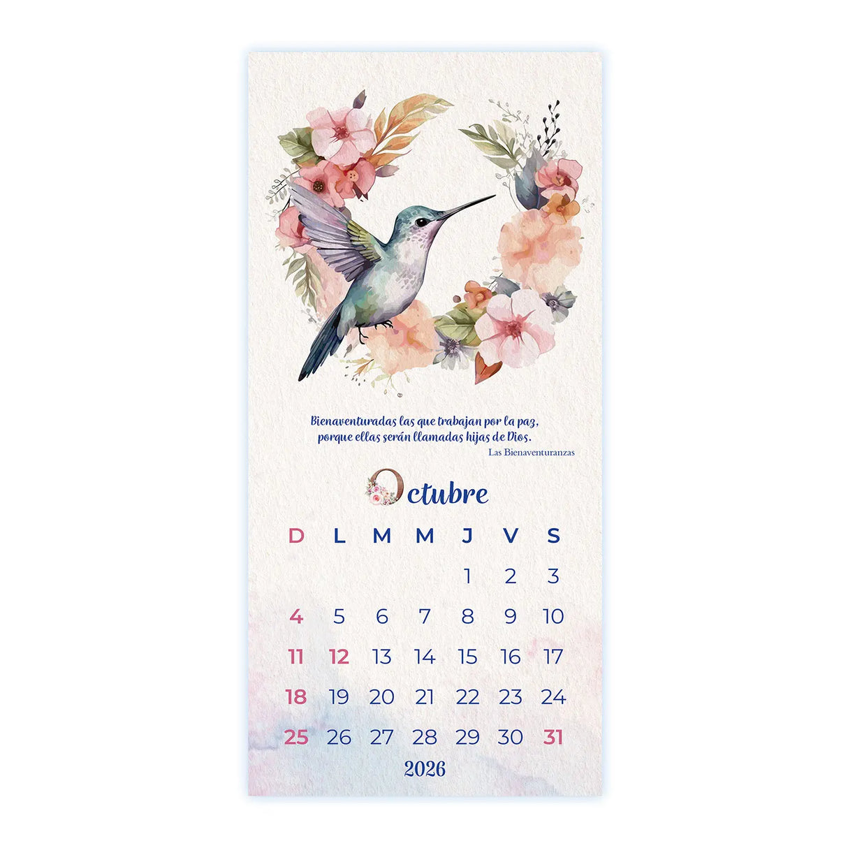 Calendario Mujer 2026
