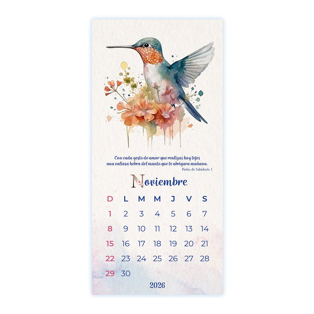 Calendario Mujer 2026