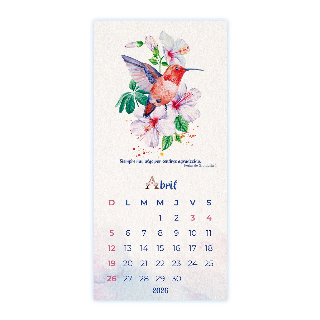 Calendario Mujer 2026