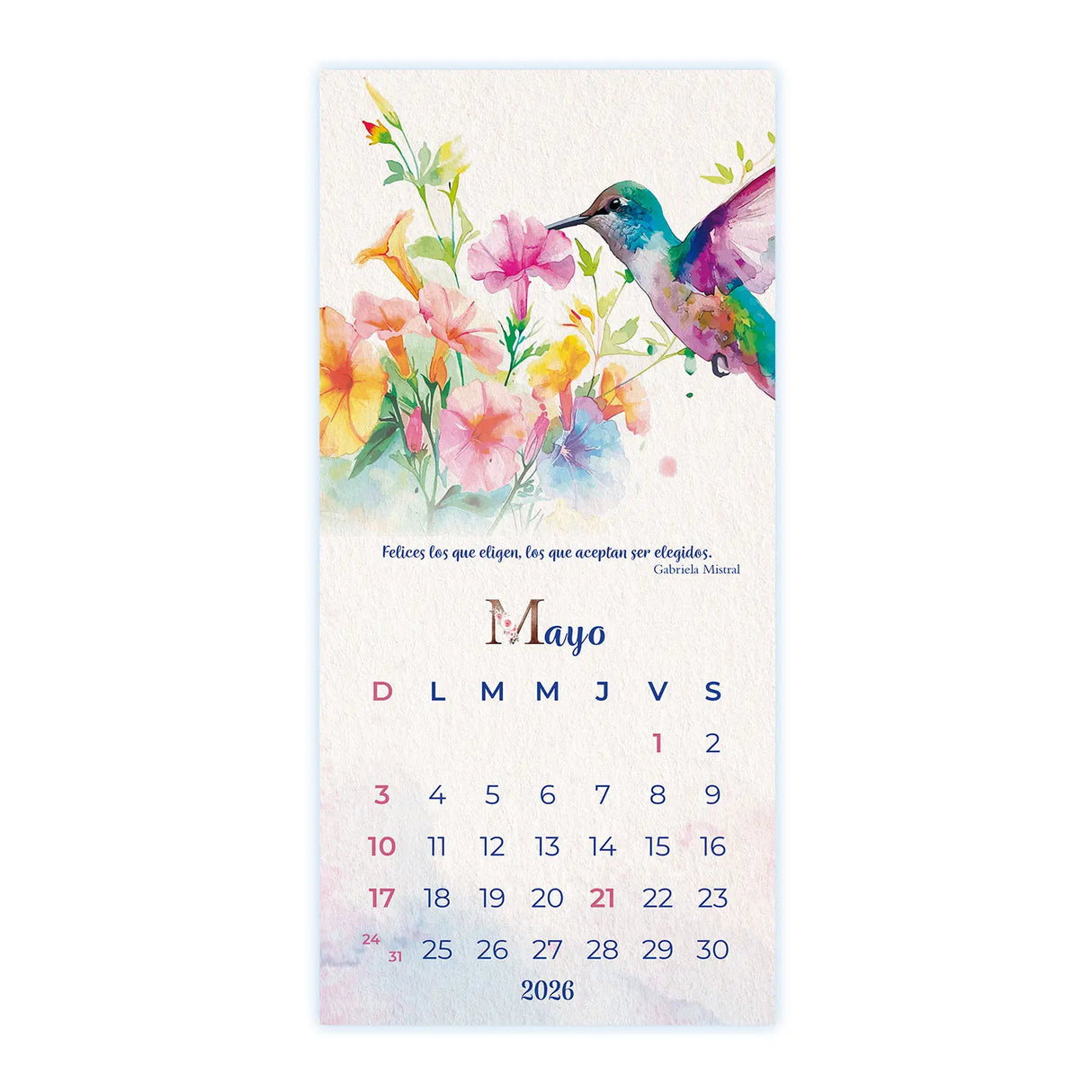 Calendario Mujer 2026