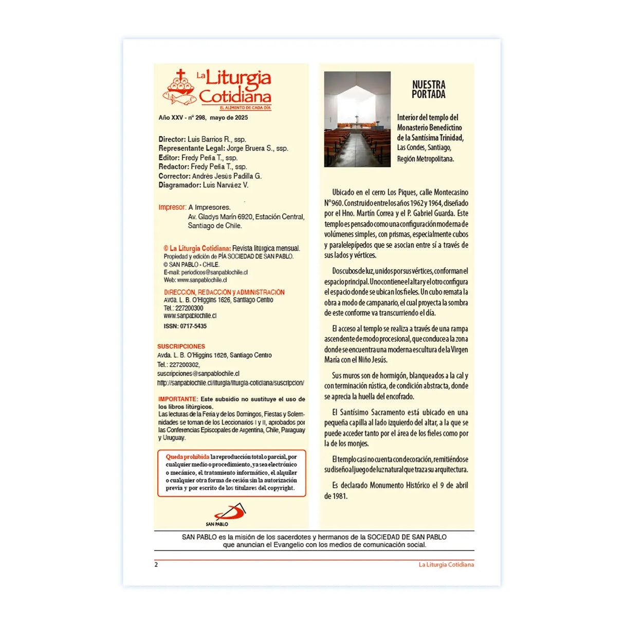 La Liturgia Cotidiana de mayo 2025