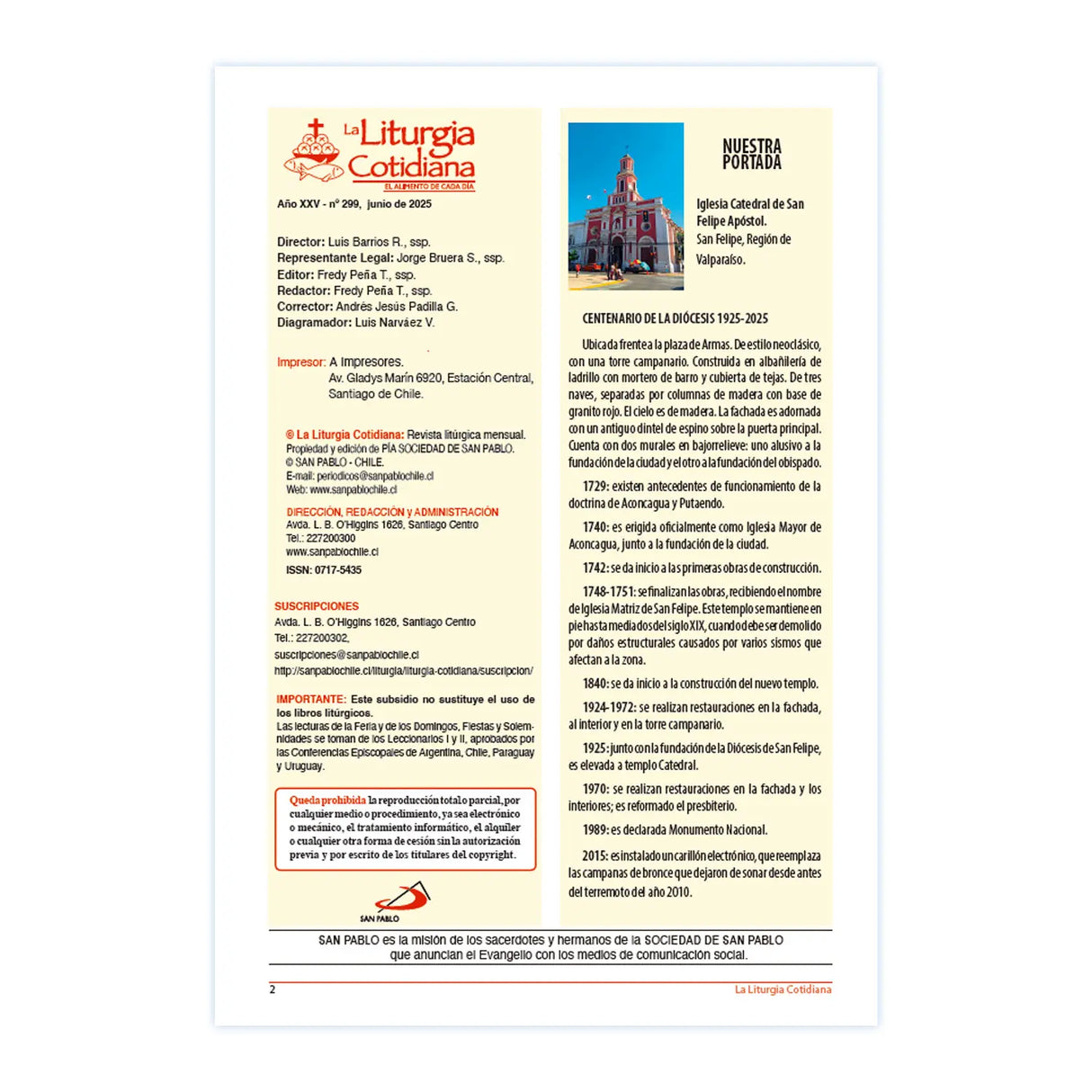 La Liturgia Cotidiana de junio 2025