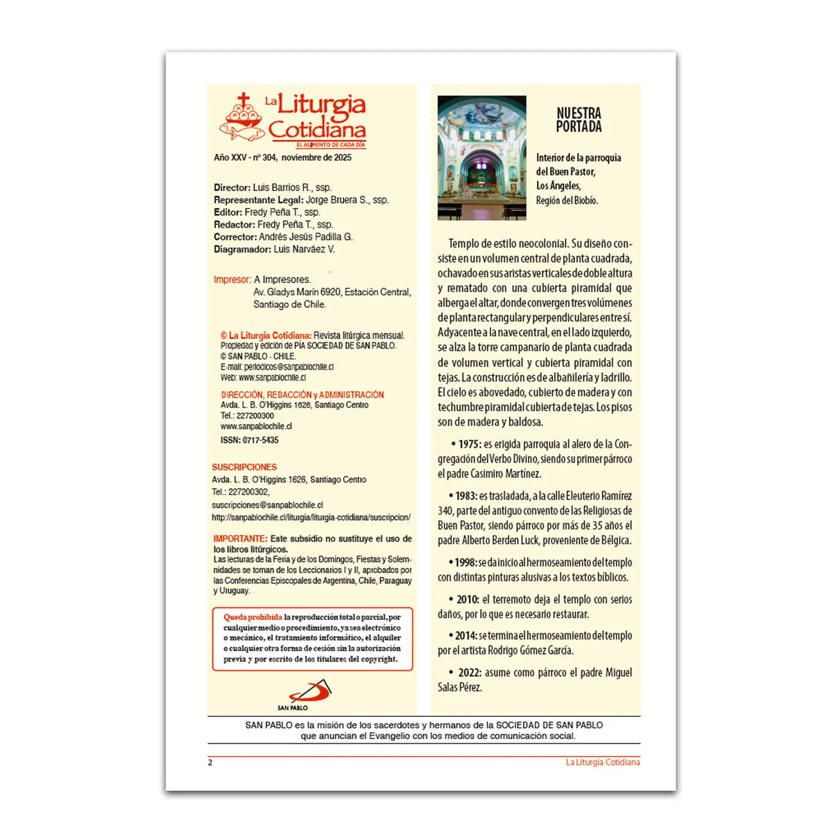 La Liturgia Cotidiana de noviembre 2025
