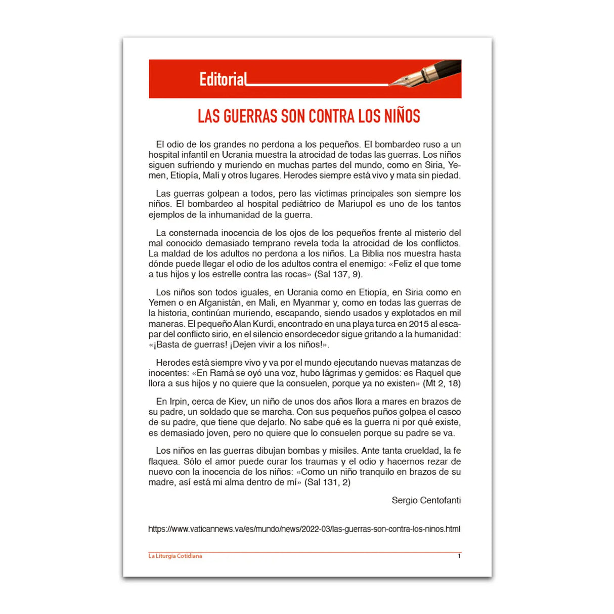 La Liturgia Cotidiana de diciembre 2025