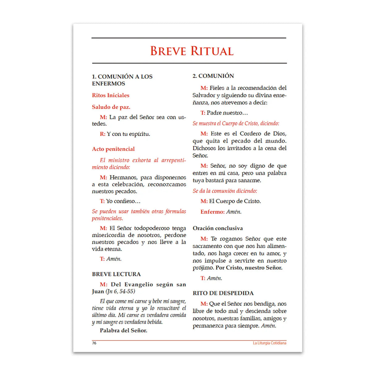 La Liturgia Cotidiana (febrero 2026)