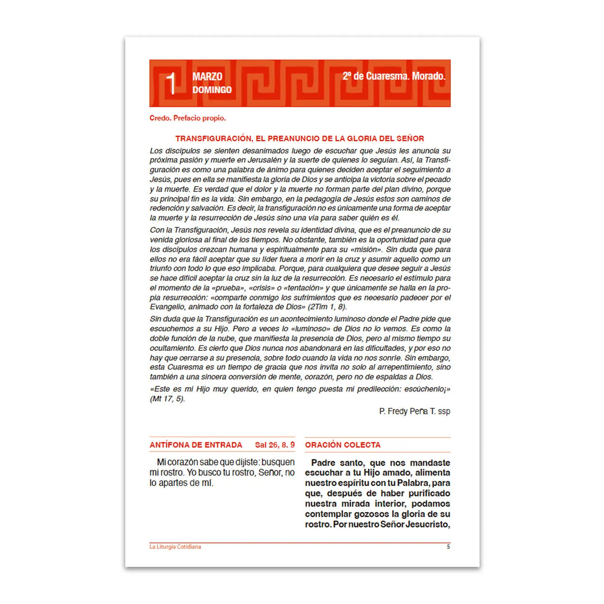 La Liturgia Cotidiana (marzo 2026)