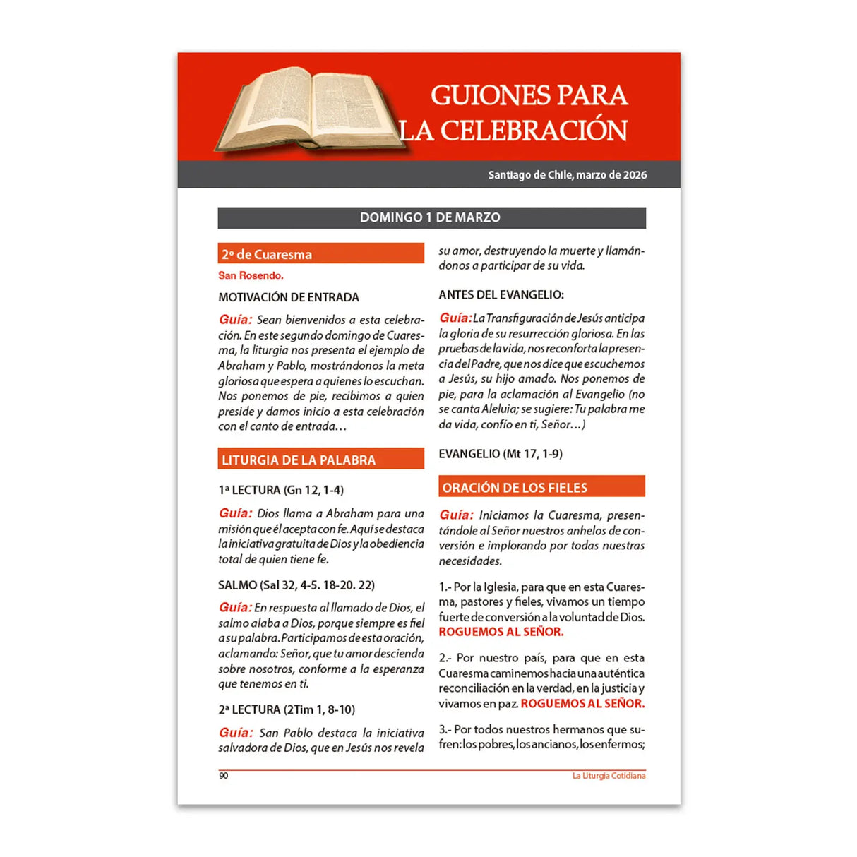 La Liturgia Cotidiana (marzo 2026)