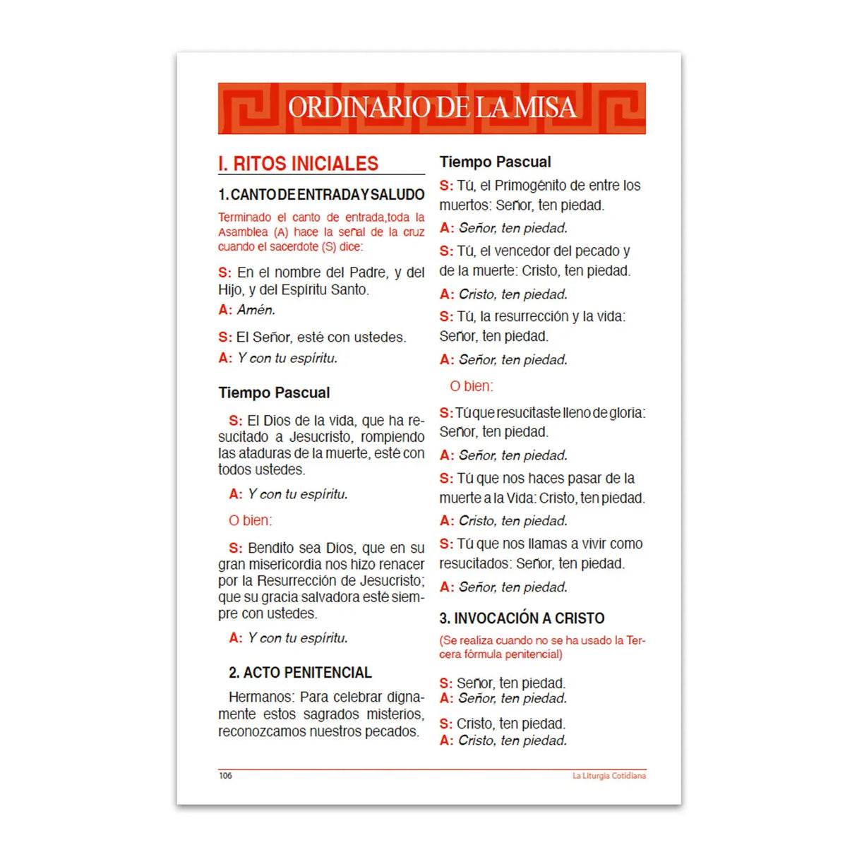 La Liturgia Cotidaina (abril 2026)