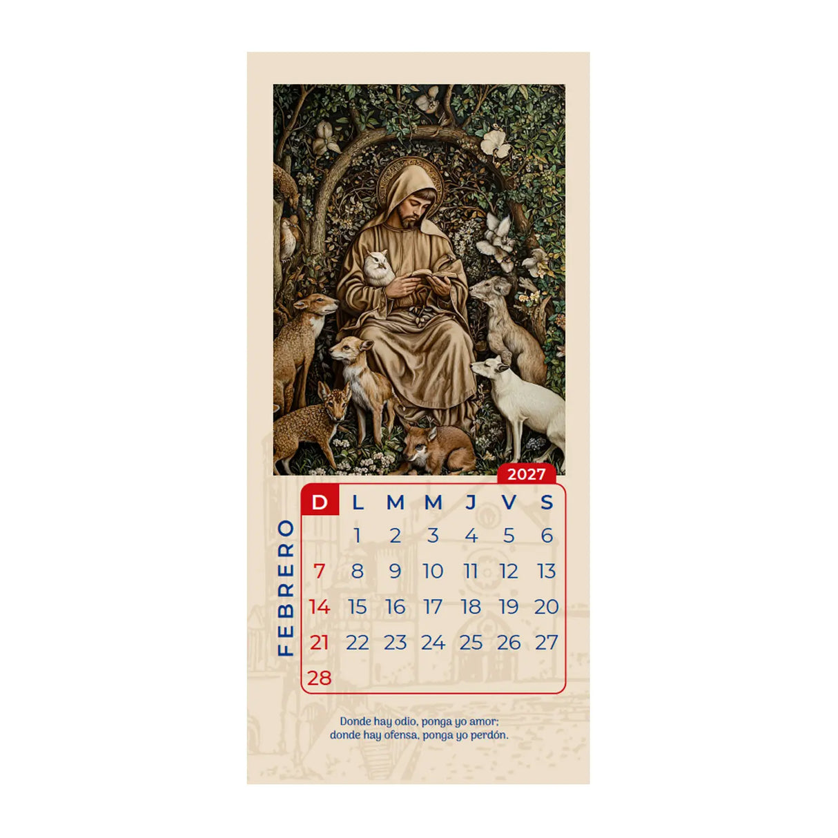 Calendario San Francisco 2027- Edición conmemorativa por los 800 años de su Pascua.