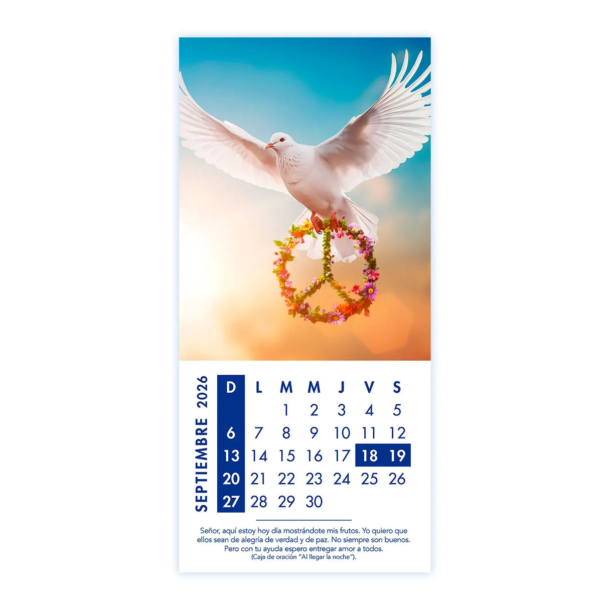 Calendario Momentos de Sabiduría 2026