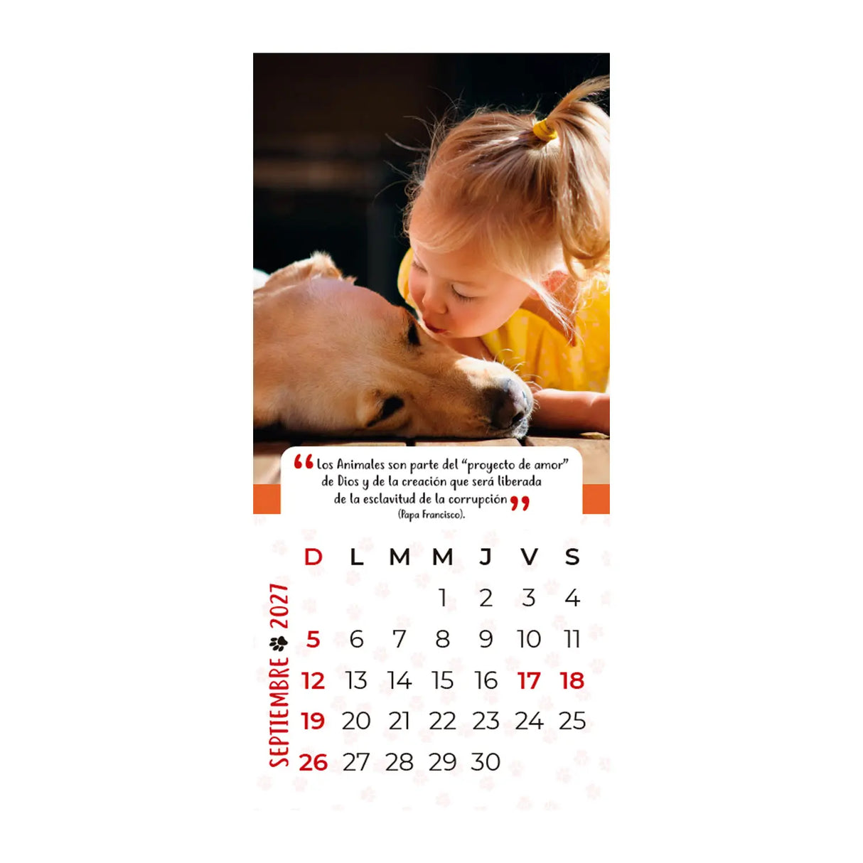 Calendario Mascotas 2027