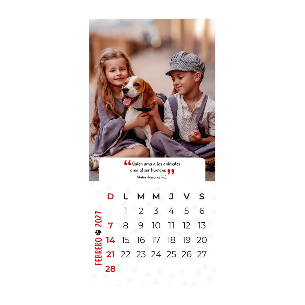 Calendario Mascotas 2027