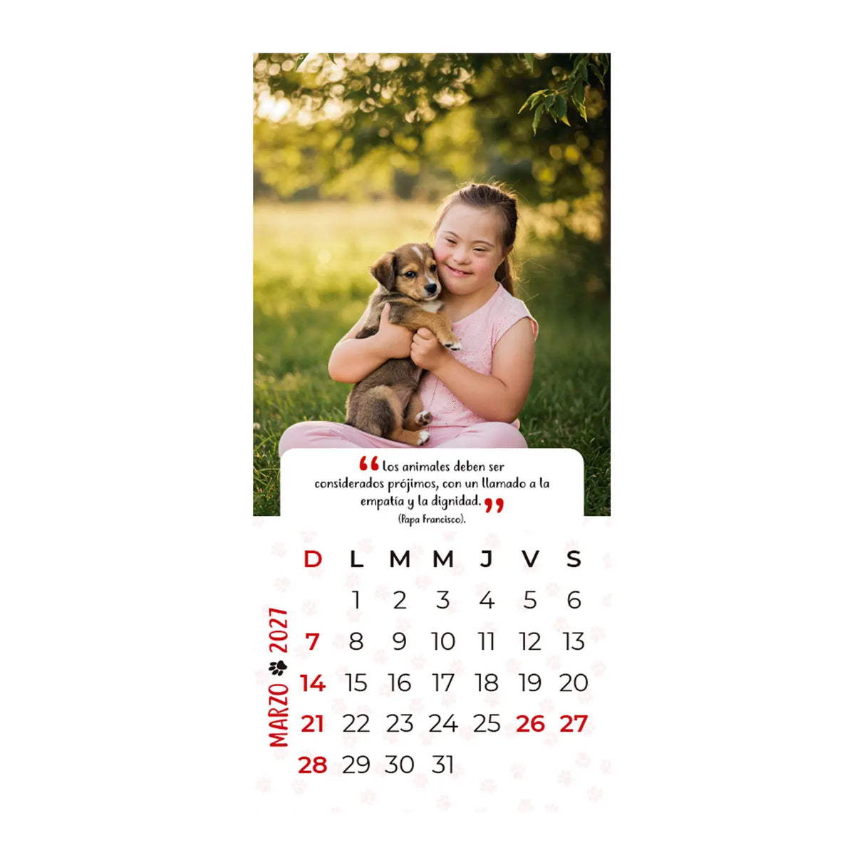 Calendario Mascotas 2027