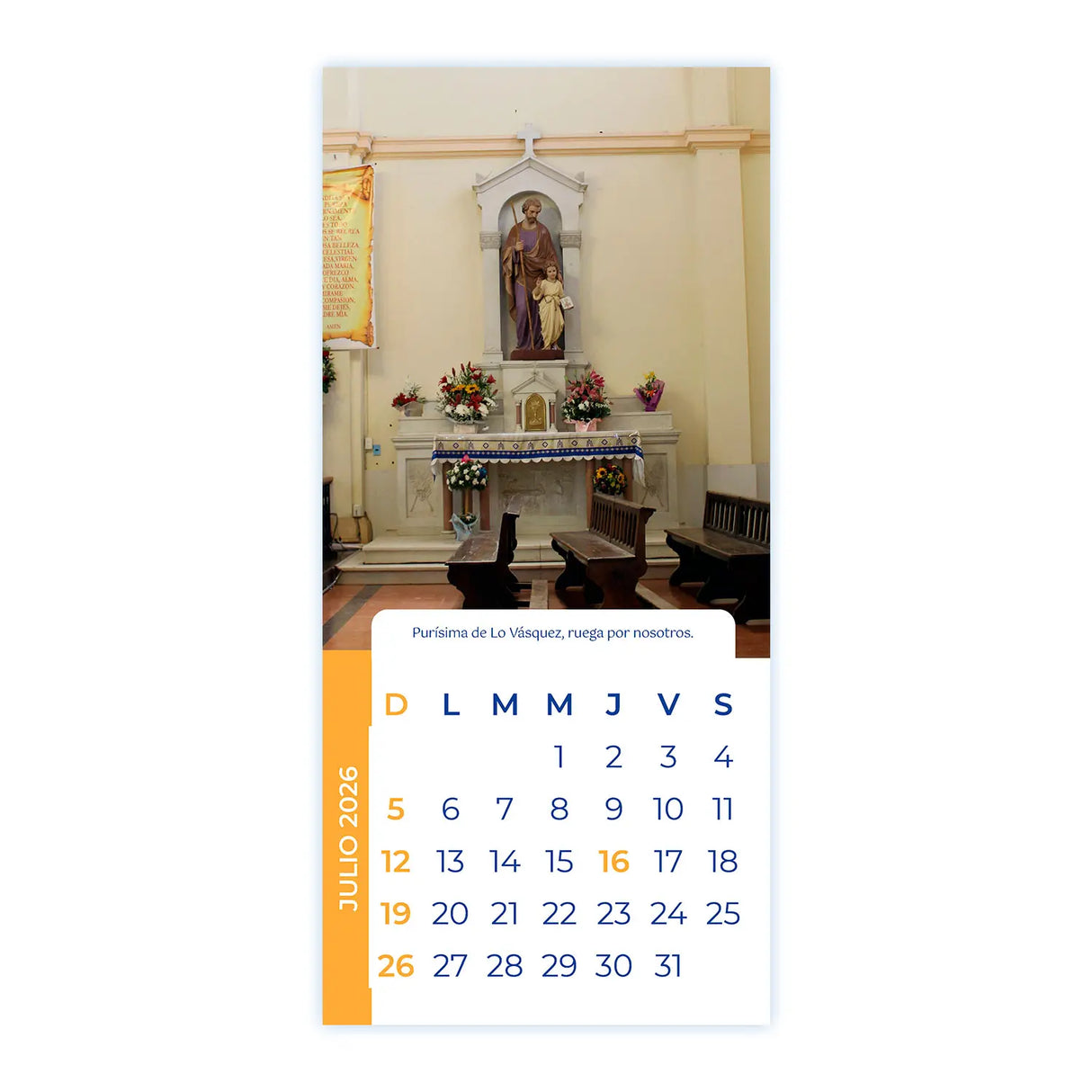 Calendario Purísima de Lo Vásquez