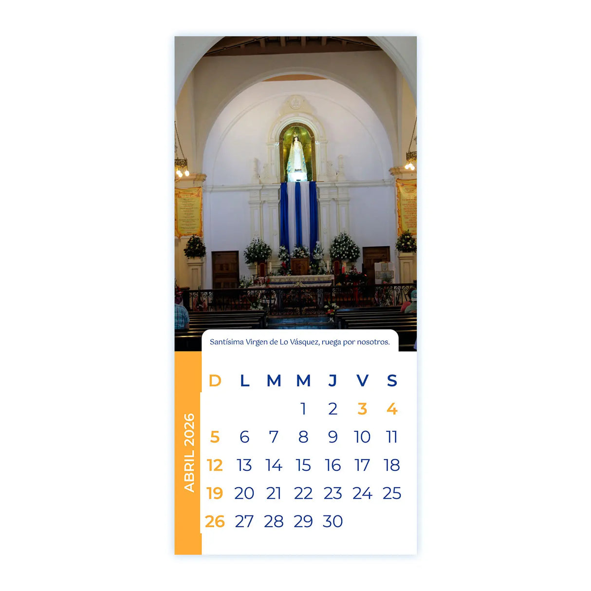 Calendario Purísima de Lo Vásquez