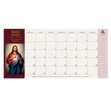 Calendario Planificador Sagrado Corazón 2027 (Para Escritorio)