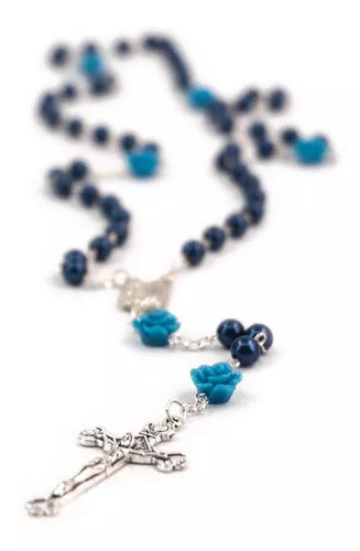 Rosario Plástico con Rosas