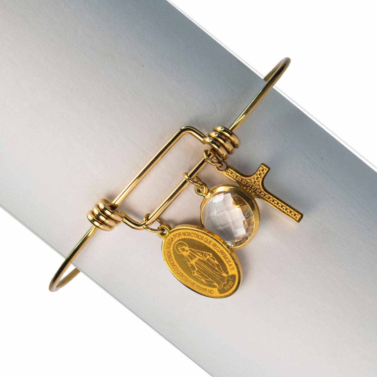 Pulsera Acero  Virgen Milagrosa