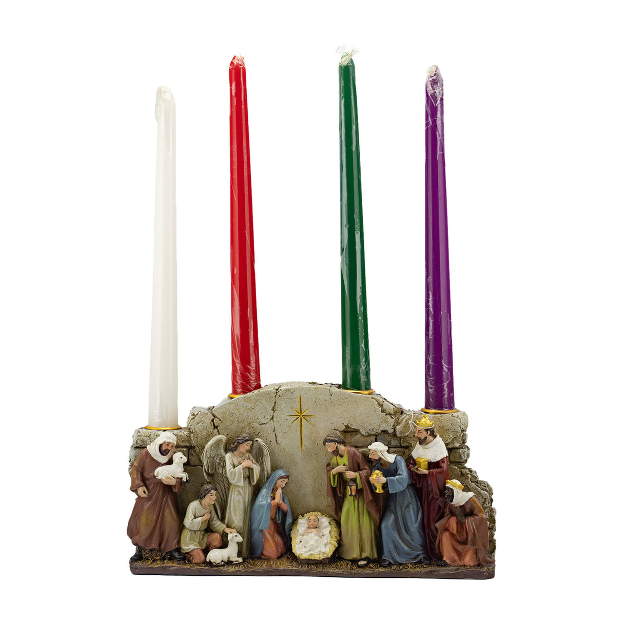 La Huida 22 cms. (no incluyen Velas) (Resina)