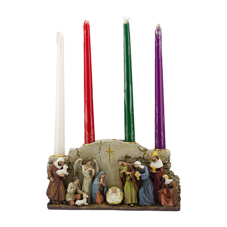 La Huida 22 cms. (no incluyen Velas) (Resina)