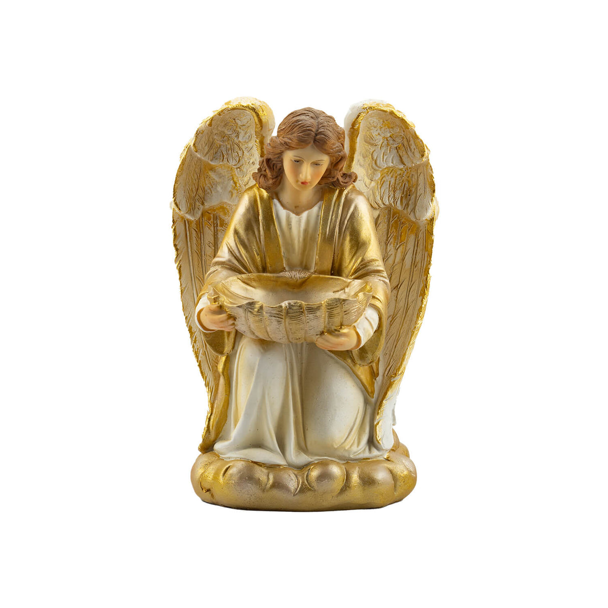 Argenes con Veladora  20 cms. ( Resina)