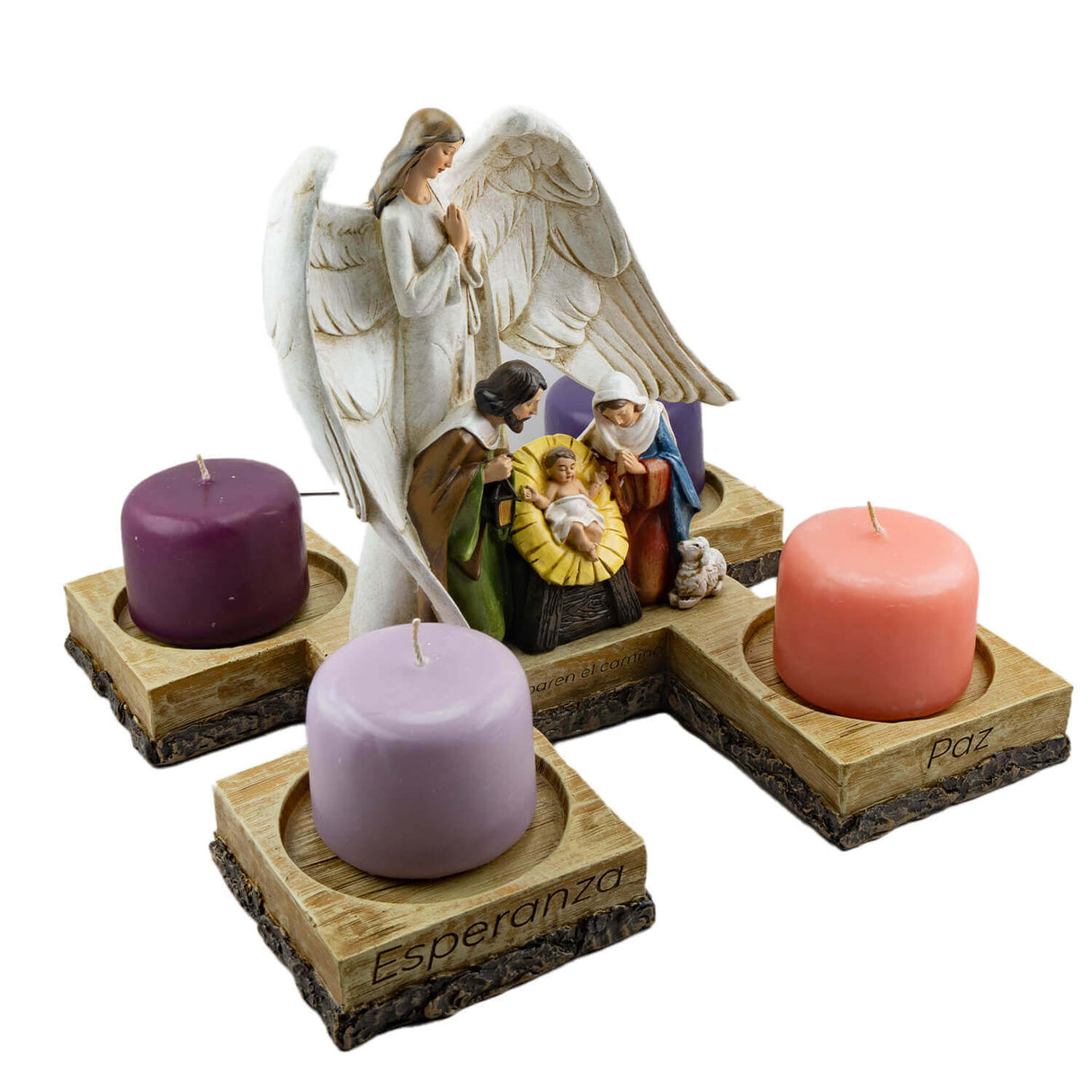 Nacimiento Velas Adviento 26*25 ( No incluye velas)