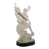 San Miguel Arcángel  20  cms. con Luz (Resina)