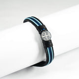 Pulsera Cuero y Acero San Benito