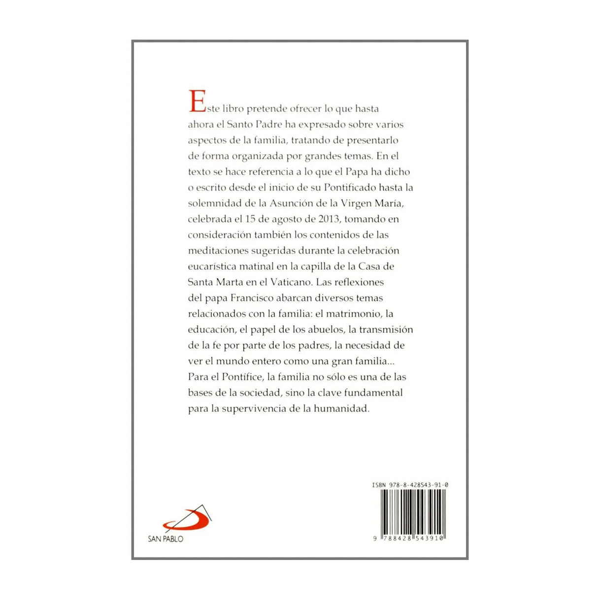 El Papa FRANCISCO y las familias