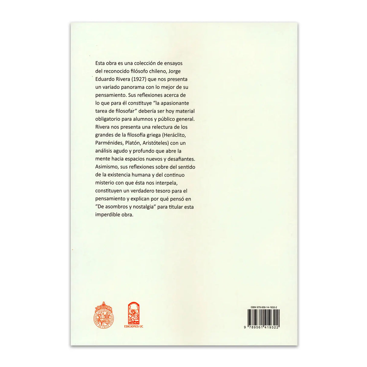 De asombros y Nostalgia - Ensayos filosóficos
