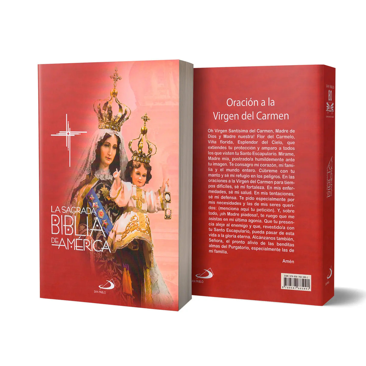 SAGRADA BIBLIA - PASTORAL PORTADA  VIRGEN DEL CARMEN EN CONMEMORACION A LOS 100 DE SU CORONACION