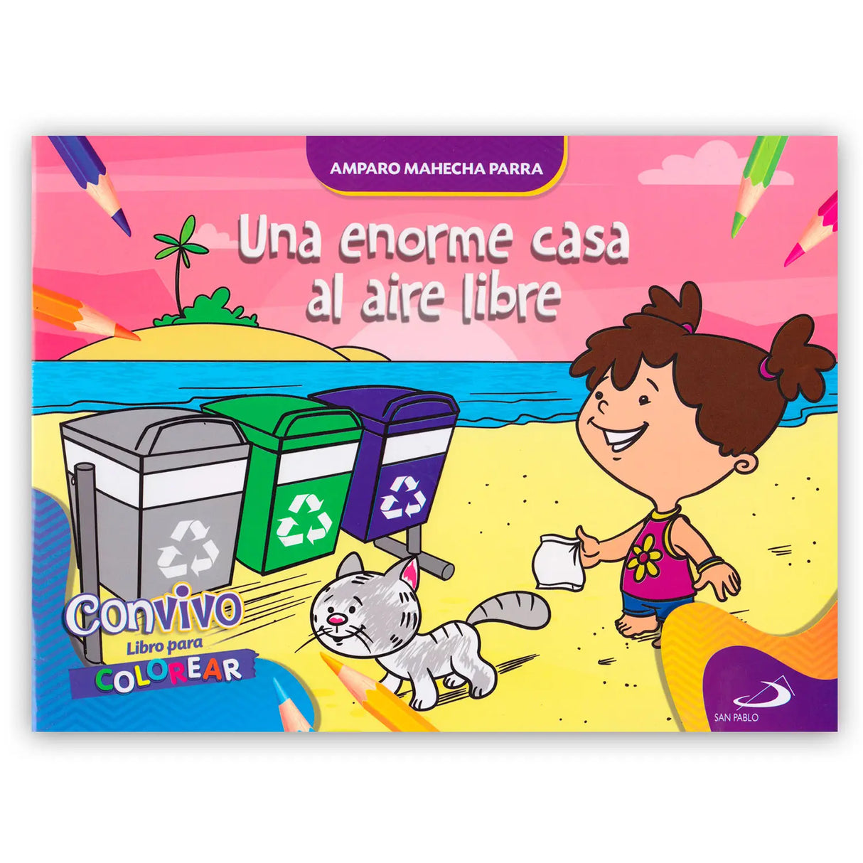 Una enorme casa al aire libre – Libro para Colorear