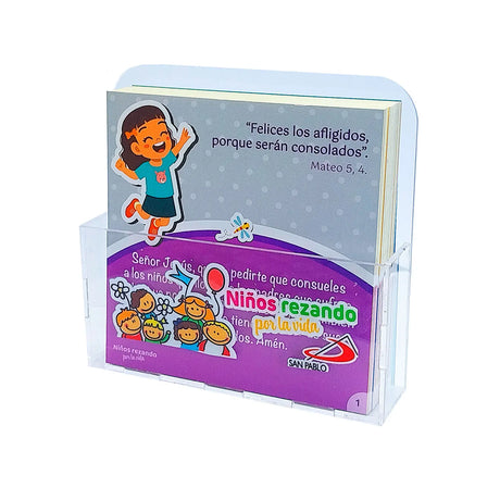 Niños rezando por la vida – Caja Acrilica