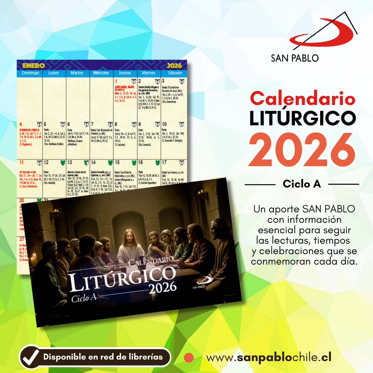 Calendario Litúrgico 2026 - Ciclo A