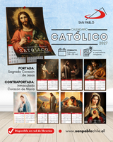 Calendario Católico 2027 - Portada Sagrado Corazón
